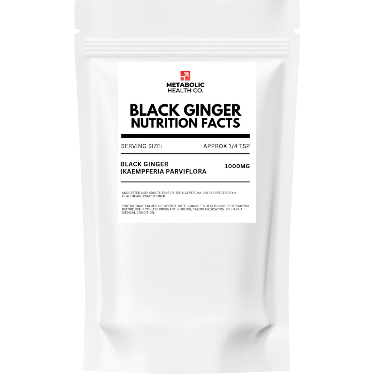 Essential Superfood Pure Black Ginger Powder (Water Soluble) - Metabolichealthco.ca