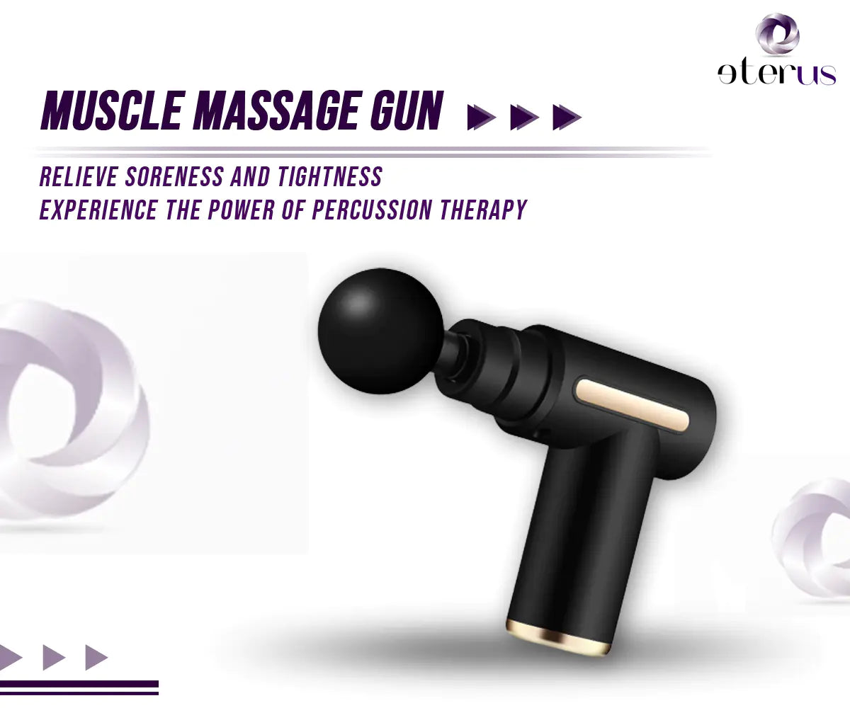Deep Tissue Muscle Massage Gun – Percussion Massager for Pain Relief & Recovery - Metabolichealthco.ca